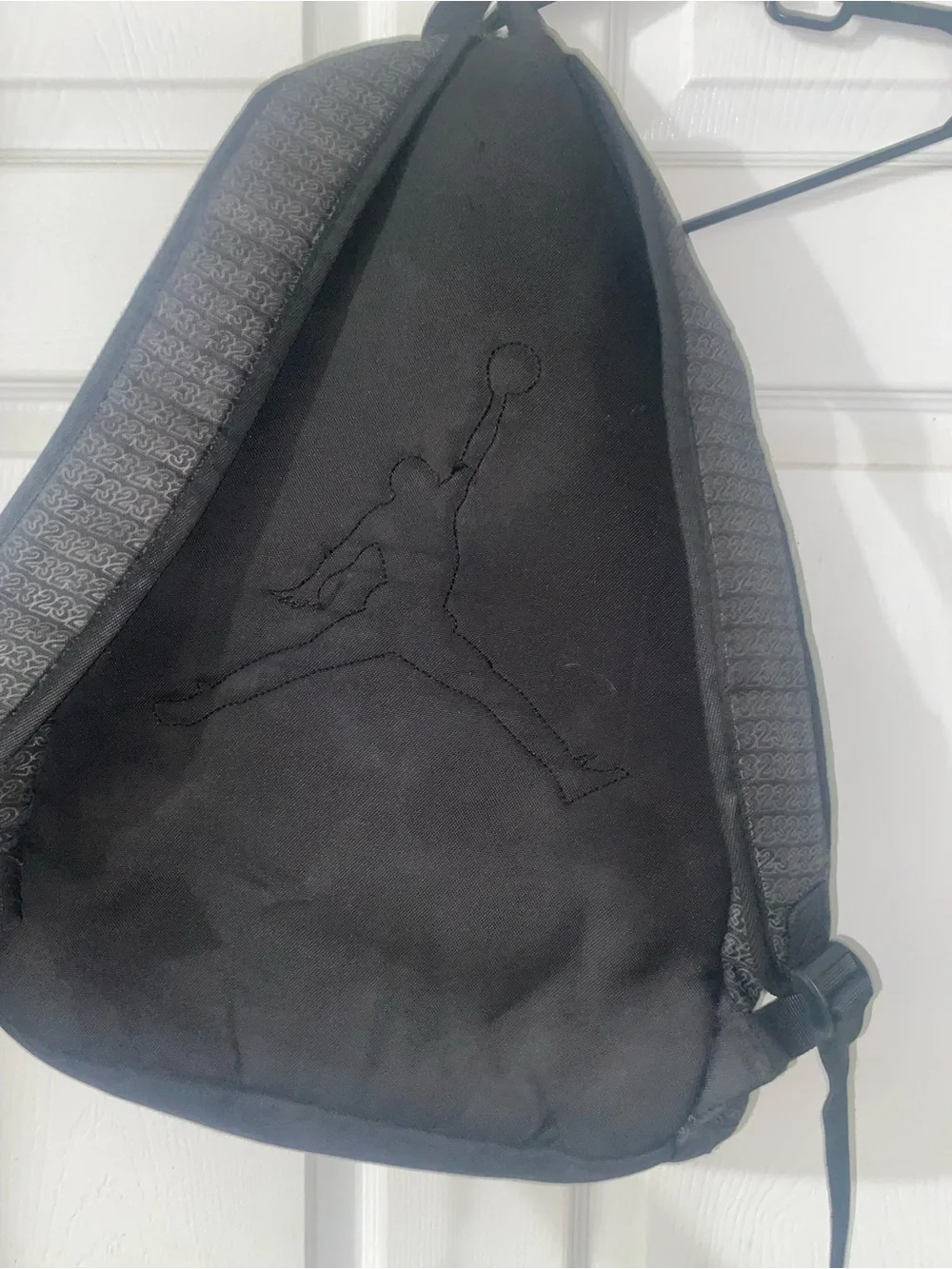 Jordan Black & Gray Backpack with Red Jumpman